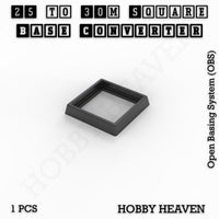 Square to Square Bases Size Converters 3d Print Full Range