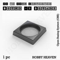 Round to Square Bases Shape and Size Converters 3d Print Full Range