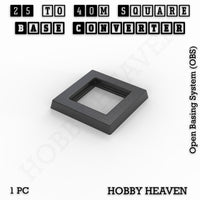 Square to Square Bases Size Converters 3d Print Full Range