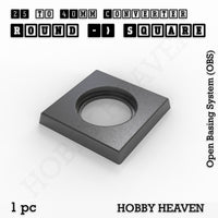 Round to Square Bases Shape and Size Converters 3d Print Full Range