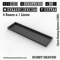 Square & Rectangle Movement Trays for Miniature Tabletop Games | Compatible with Popular Wargames | Full Range UK