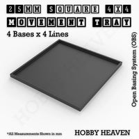 Square & Rectangle Movement Trays for Miniature Tabletop Games | Compatible with Popular Wargames | Full Range UK