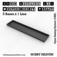 Square & Rectangle Movement Trays for Miniature Tabletop Games | Compatible with Popular Wargames | Full Range UK