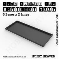 Square & Rectangle Movement Trays for Miniature Tabletop Games | Compatible with Popular Wargames | Full Range UK