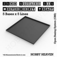 Square & Rectangle Movement Trays for Miniature Tabletop Games | Compatible with Popular Wargames | Full Range UK