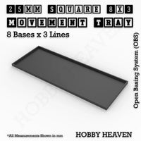 Square & Rectangle Movement Trays for Miniature Tabletop Games | Compatible with Popular Wargames | Full Range UK