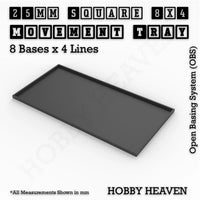 Square & Rectangle Movement Trays for Miniature Tabletop Games | Compatible with Popular Wargames | Full Range UK