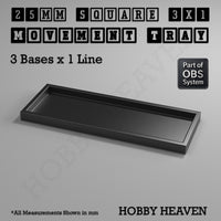Square Movement Trays | OBS System | 20mm 25mm 30mm 40mm 50mm Bases