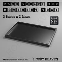 Square Movement Trays | OBS System | 20mm 25mm 30mm 40mm 50mm Bases