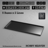 Square Movement Trays | OBS System | 20mm 25mm 30mm 40mm 50mm Bases