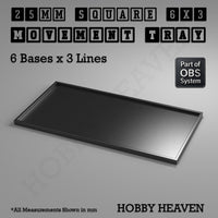 Square Movement Trays | OBS System | 20mm 25mm 30mm 40mm 50mm Bases