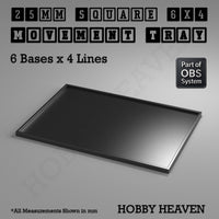 Square Movement Trays | OBS System | 20mm 25mm 30mm 40mm 50mm Bases