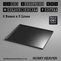 Square Movement Trays | OBS System | 20mm 25mm 30mm 40mm 50mm Bases