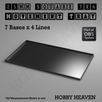 Square Movement Trays | OBS System | 20mm 25mm 30mm 40mm 50mm Bases