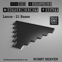 Square Movement Trays | OBS System | 20mm 25mm 30mm 40mm 50mm Bases