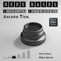 Hero Bases Display Extenders | Round and Ovals | Convert Gaming Bases to Display Bases & Plinths