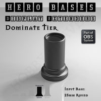 Hero Bases Display Extenders | Round and Ovals | Convert Gaming Bases to Display Bases & Plinths
