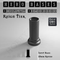 Hero Bases Display Extenders | Round and Ovals | Convert Gaming Bases to Display Bases & Plinths