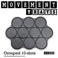 25mm Movement Trays for Tabletop Games | Waargaming | Full Range