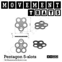 25mm Movement Trays for Tabletop Games | Waargaming | Full Range