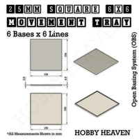 Square & Rectangle Movement Trays for Miniature Tabletop Games | Compatible with Popular Wargames | Full Range UK
