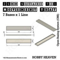 Square & Rectangle Movement Trays for Miniature Tabletop Games | Compatible with Popular Wargames | Full Range UK