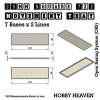 Square & Rectangle Movement Trays for Miniature Tabletop Games | Compatible with Popular Wargames | Full Range UK