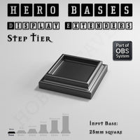 Hero Bases Display Extenders | Squares and Rectangles | Convert Gaming Bases to Display Bases & Plinths
