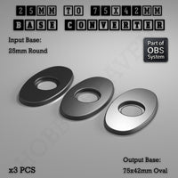 Round To Oval Bases Size Converters 3d Print Full Range