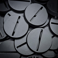 28mm Round Slotted Plastic Bases 3d Print - Hobby Heaven