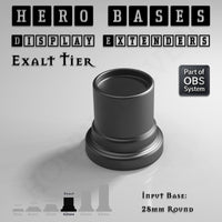 Hero Bases Display Extenders | Round and Ovals | Convert Gaming Bases to Display Bases & Plinths