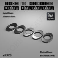 Round To Oval Bases Size Converters 3d Print Full Range