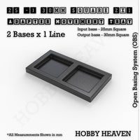 Square and Rectangle Movement Trays Adapters for Tabletop Games