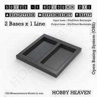 Square and Rectangle Movement Trays Adapters for Tabletop Games