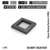 Square to Square Bases Size Converters 3d Print Full Range