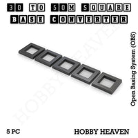 Square to Square Bases Size Converters 3d Print Full Range
