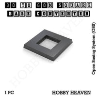 Square to Square Bases Size Converters 3d Print Full Range