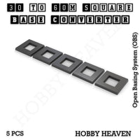 Square to Square Bases Size Converters 3d Print Full Range