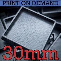 30mm Square Hollow Plastic Bases 3d Print (Copy) - Hobby Heaven