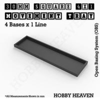 Square & Rectangle Movement Trays for Miniature Tabletop Games | Compatible with Popular Wargames | Full Range UK