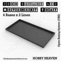 Square & Rectangle Movement Trays for Miniature Tabletop Games | Compatible with Popular Wargames | Full Range UK