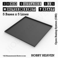Square & Rectangle Movement Trays for Miniature Tabletop Games | Compatible with Popular Wargames | Full Range UK