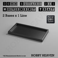 Square Movement Trays | OBS System | 20mm 25mm 30mm 40mm 50mm Bases