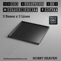 Square Movement Trays | OBS System | 20mm 25mm 30mm 40mm 50mm Bases