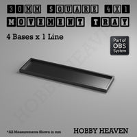Square Movement Trays | OBS System | 20mm 25mm 30mm 40mm 50mm Bases