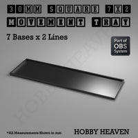 Square Movement Trays | OBS System | 20mm 25mm 30mm 40mm 50mm Bases