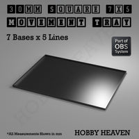 Square Movement Trays | OBS System | 20mm 25mm 30mm 40mm 50mm Bases