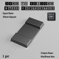 Square to Rectangle Bases Size Converters 3d Print Full Range