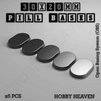 Pill Bases Range - 3d Print Full Range Tabletop Games