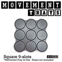 32mm Movement Trays for Tabletop Games | Compatible with Popular Miniatures | Full Range